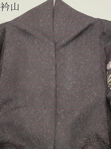 平和屋着物●訪問着 駒刺繍 風景松竹梅文 暈し染め 金彩 金通し地 正絹 逸品 CABM4832gh