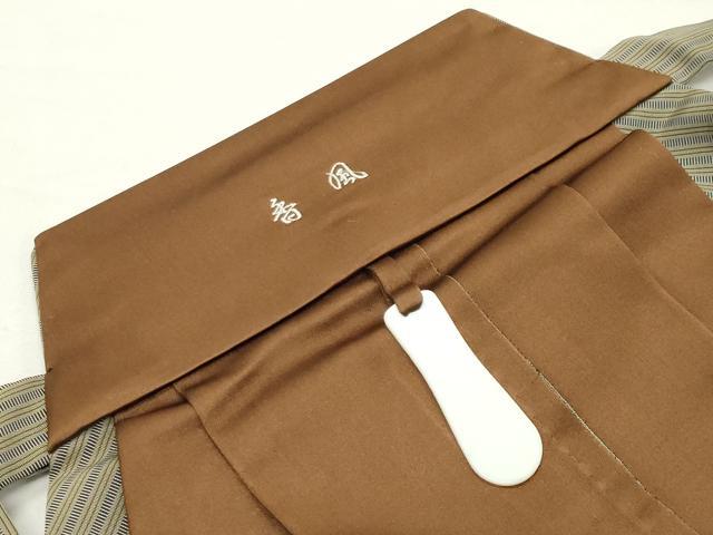 平和屋着物●男性 行灯袴 縞 正絹 逸品 CABM4840gh