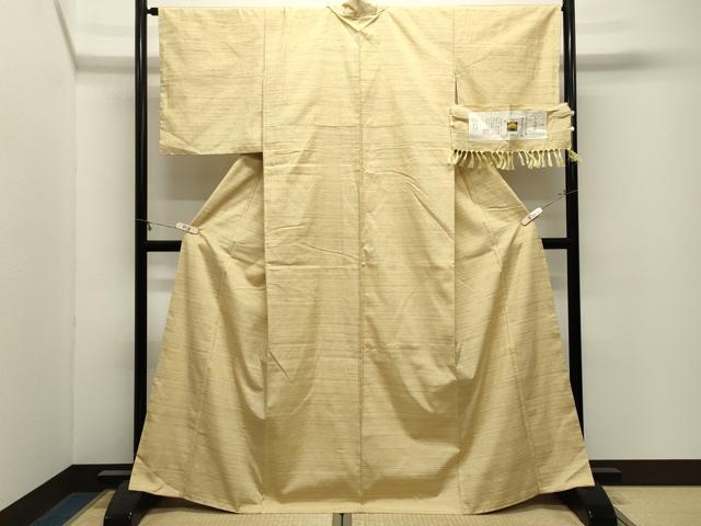 平和屋着物●紅花紬 米沢 紅花物語 証紙付き 正絹 逸品 CABM4854gh