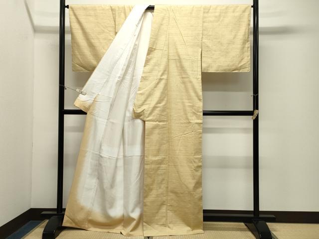 平和屋着物●紅花紬 米沢 紅花物語 証紙付き 正絹 逸品 CABM4854gh