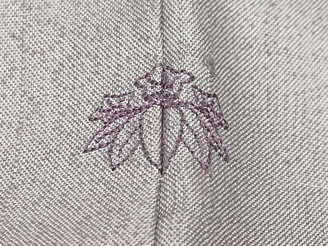 平和屋着物●中国三大刺繍 スワトウ刺繍 訪問着 紬地 更紗花唐草文 反端付き 正絹 逸品 CABM4884gh