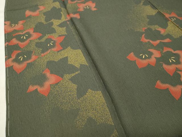 平和屋着物●上質な小紋 舞花文 金彩 正絹 逸品 未使用 CABM4892gh