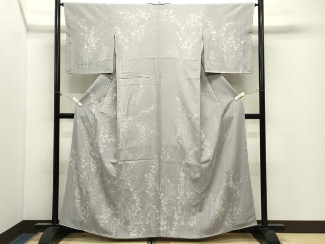 平和屋着物●訪問着 ろうけつ染 草花文 正絹 逸品 未使用 CABM4895gh