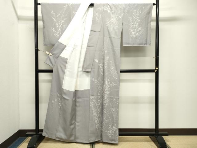 平和屋着物●訪問着 ろうけつ染 草花文 正絹 逸品 未使用 CABM4895gh