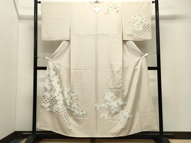平和屋着物●訪問着 籬花文 暈し染め 正絹 逸品 未使用 CABM4904gh