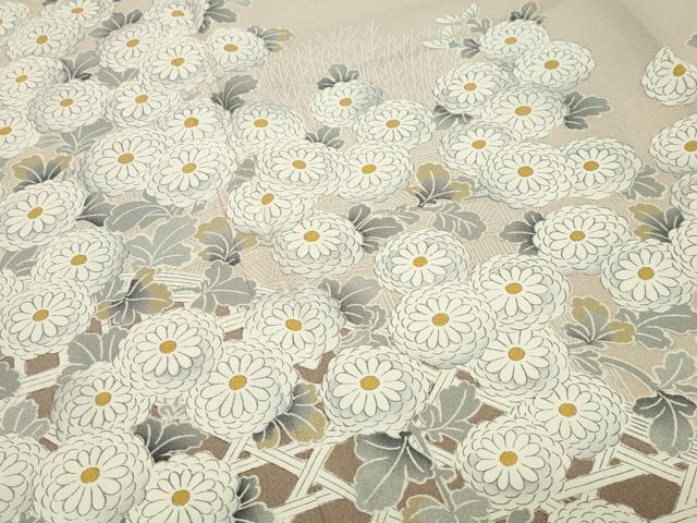 平和屋着物●訪問着 籬花文 暈し染め 正絹 逸品 未使用 CABM4904gh
