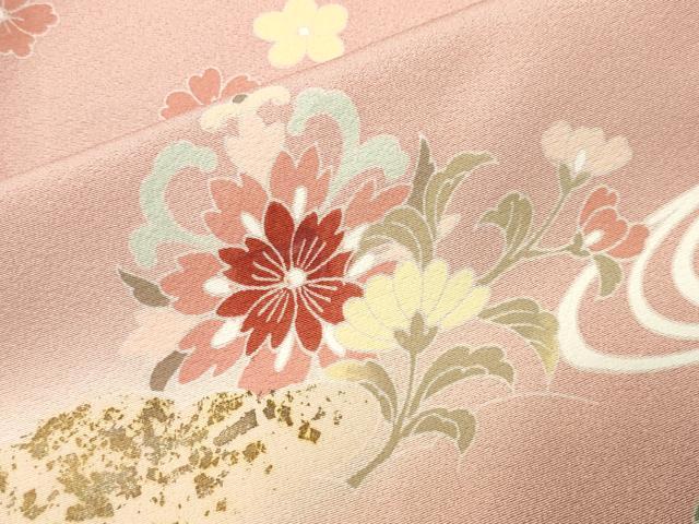 平和屋着物●訪問着 作家物 更紗花鳥文 暈し染め 金彩 正絹 逸品 CABM4917gh