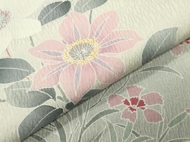 平和屋着物●訪問着 草花文 暈し染め 正絹 逸品 CABM4921gh