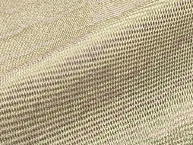 平和屋着物●本場縞大島紬 訪問着 霞文 反端付き 正絹 逸品 CABM4931gh
