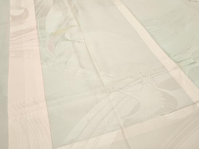 平和屋着物●振袖用長襦袢 無双仕立て 飛鶴地紋 暈し染め 正絹 逸品 CABM4945gh