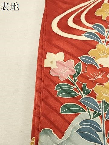 平和屋着物●豪華振袖 駒刺繍 風景花文 金彩 正絹 逸品 CABM4952gh