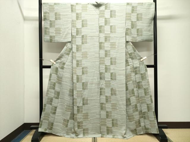 平和屋着物●上質な小紋 抽象文様 正絹 逸品 CABM4981gh