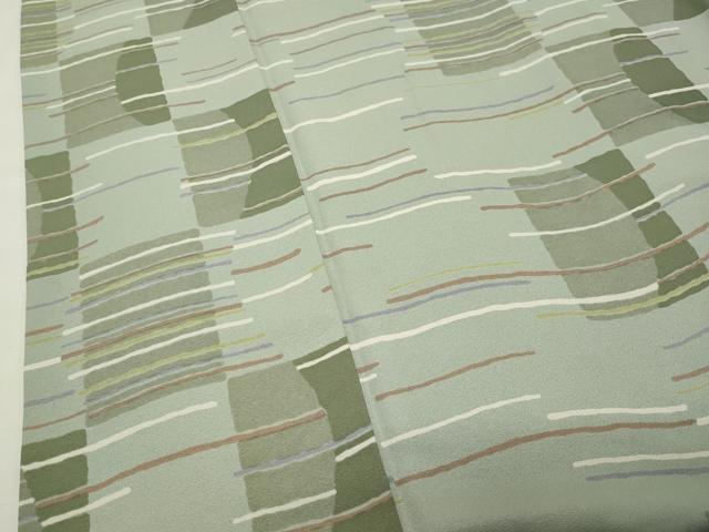 平和屋着物●上質な小紋 抽象文様 正絹 逸品 CABM4981gh