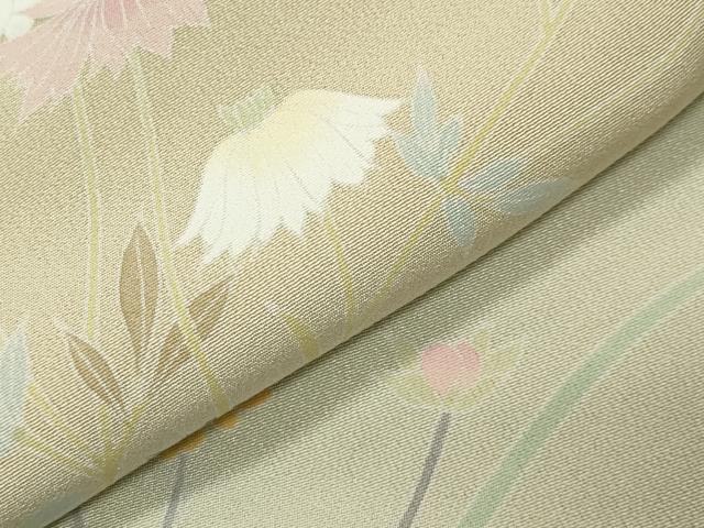 平和屋着物●訪問着 友禅 作家物 草花文 暈し染め 正絹 逸品 CABM4988gh