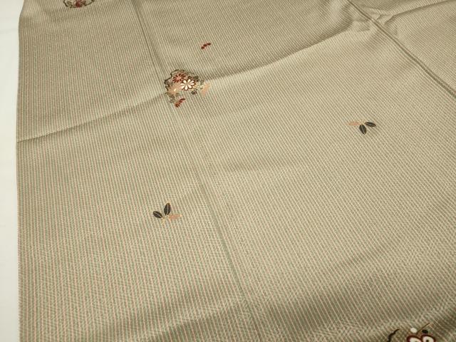 平和屋着物●上質な小紋 雪輪花文 金彩 正絹 逸品 CABM4991gh