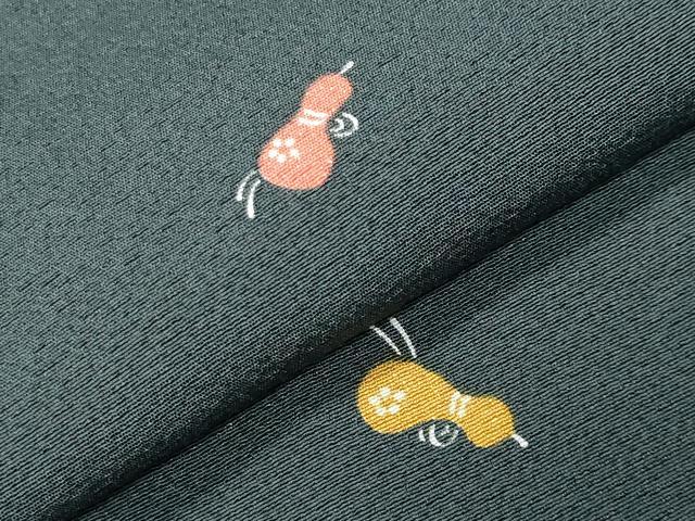 平和屋着物●上質な小紋 瓢箪 正絹 逸品 CABM5003gh
