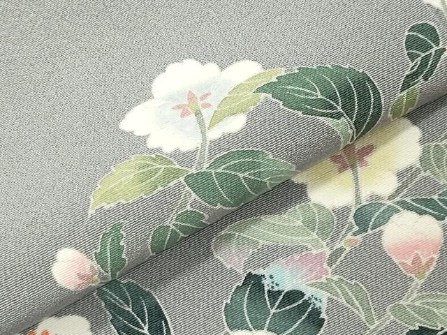 平和屋着物●訪問着 友禅 作家物 枝花文 暈し染め 正絹 逸品 CABM5008gh