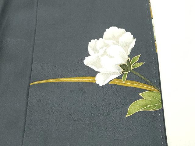 平和屋着物●豪華振袖 駒刺繍 牡丹花文 金彩 正絹 逸品 CABM5011gh
