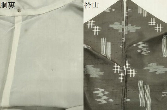 平和屋着物●本場琉球絣 紬 正絹 逸品 CABM5013gh