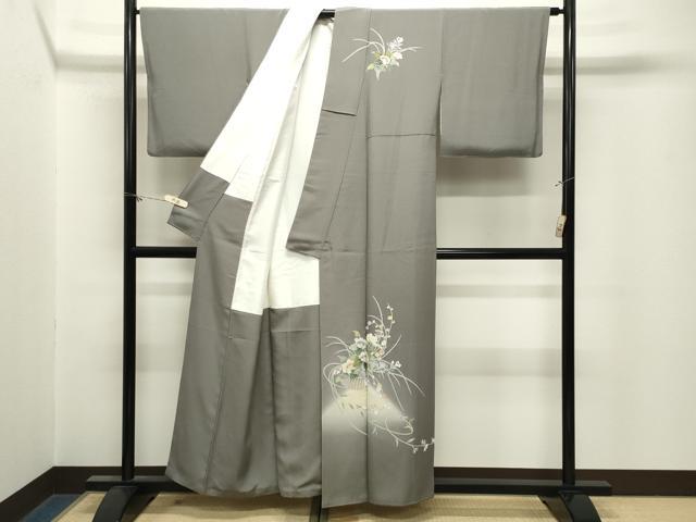 平和屋着物●訪問着 友禅 作家物 花籠文 暈し染め 正絹 逸品 CABM5017gh