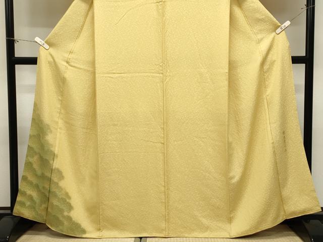 平和屋着物●樋熊哲也 訪問着 辻が花 絞り 手描き 霞文 暈し染め 正絹 逸品 CABM5021gh