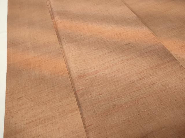 平和屋着物●菅原工房 菅原結作 漢方染紬 斜線文 上代28万 反端付き 正絹 逸品 CABM5025gh