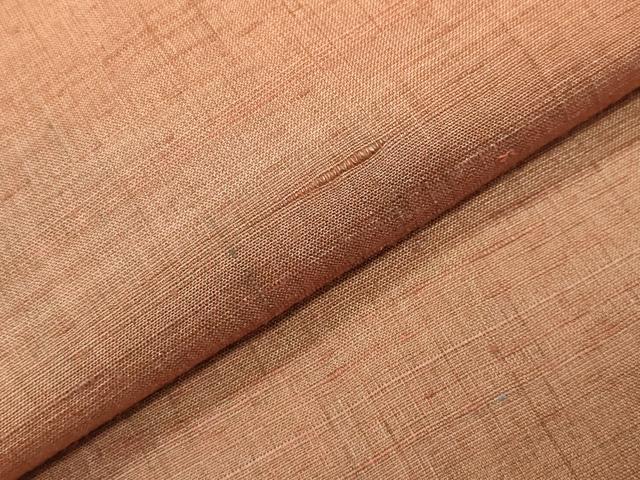 平和屋着物●菅原工房 菅原結作 漢方染紬 斜線文 上代28万 反端付き 正絹 逸品 CABM5025gh