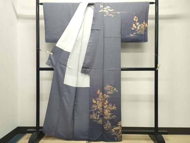 平和屋着物●金彩友禅 卓越技能者・名工・和田光正 訪問着 松竹梅花鳥文 暈し染め 金銀彩 正絹 逸品 CABM5027gh