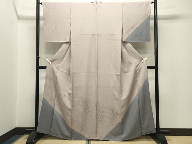 平和屋着物●二代目 川村久太郎 訪問着 幾何学文様 正絹 逸品 CABM5028gh