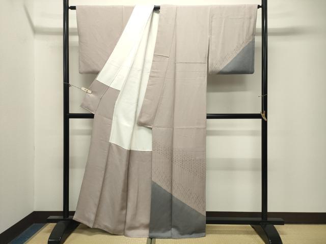 平和屋着物●二代目 川村久太郎 訪問着 幾何学文様 正絹 逸品 CABM5028gh