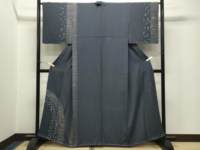 平和屋着物●訪問着 作家物 駒刺繍 舞桜文 さが美扱い 正絹 逸品 未使用 CABM5032gh