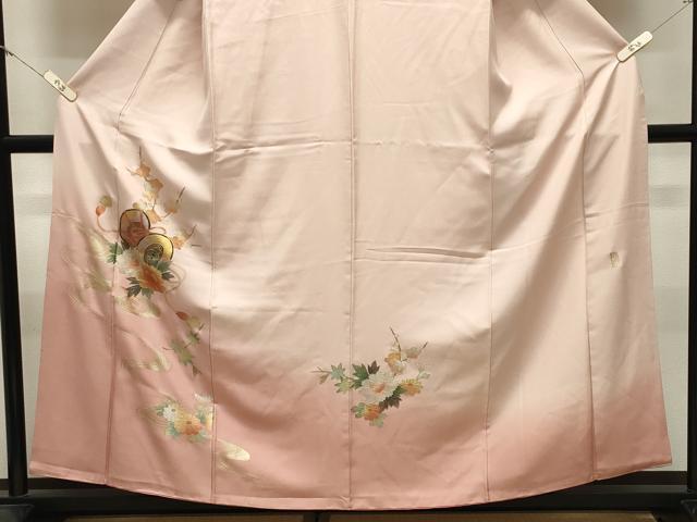 平和屋着物●友禅作家 大槻純 訪問着 鼓流水花文 暈し染め 金銀彩 正絹 逸品 CABM5041gh