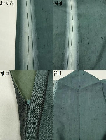 平和屋着物●上質な紬 間道 正絹 逸品 CABM5053gh