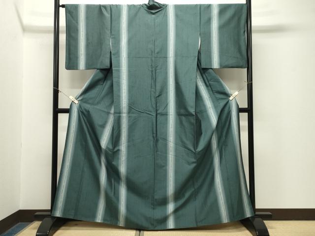 平和屋着物●上質な紬 間道 正絹 逸品 CABM5053gh