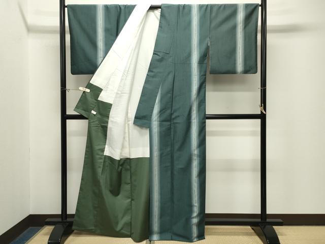 平和屋着物●上質な紬 間道 正絹 逸品 CABM5053gh