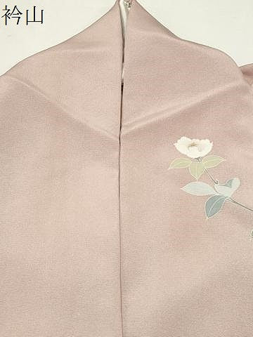 平和屋着物●訪問着 友禅 作家物 枝椿花文 暈し染め 正絹 逸品 CABM5065gh