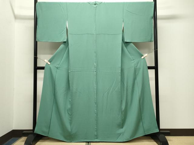 平和屋着物●上質な色無地 柳染色 正絹 逸品 CABM5069gh