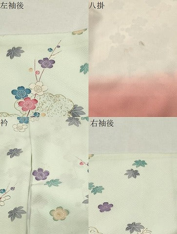 平和屋着物●訪問着 御所車地紙花文 暈し染め 金彩 正絹 逸品 CABM5096gh