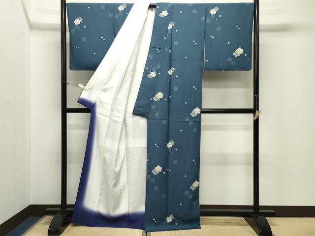 平和屋着物●上質な小紋 舞花文 正絹 逸品 CABM5099gh
