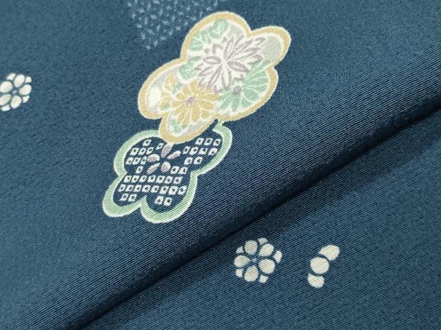 平和屋着物●上質な小紋 舞花文 正絹 逸品 CABM5099gh