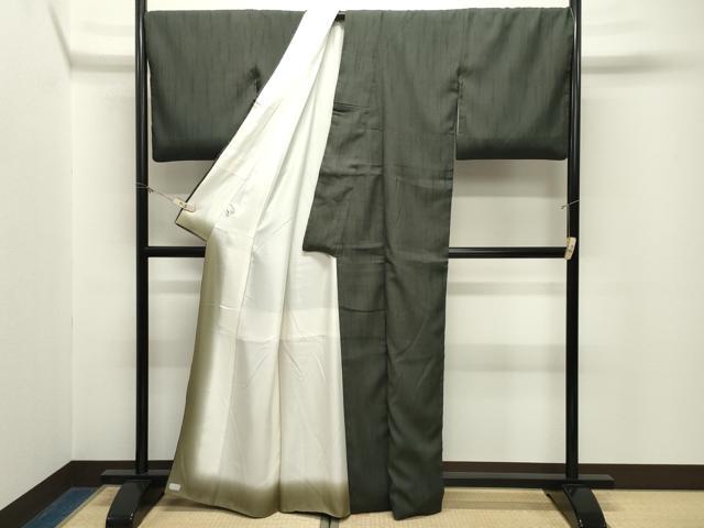 平和屋着物●上質な色無地 仙斎茶色 正絹 逸品 CABM5131gh