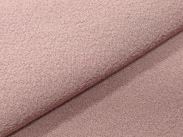 平和屋着物●上質な色無地 薄柿色 正絹 逸品 CABM5137gh