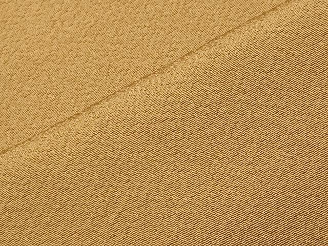 平和屋着物●上質な色無地 作家物 萬葉染 狐色 正絹 逸品 CABM5141gh
