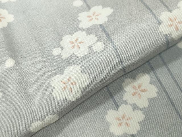 平和屋着物●長襦袢 無双仕立て 舞桜文 暈し染め 正絹 逸品 CABM5211gh