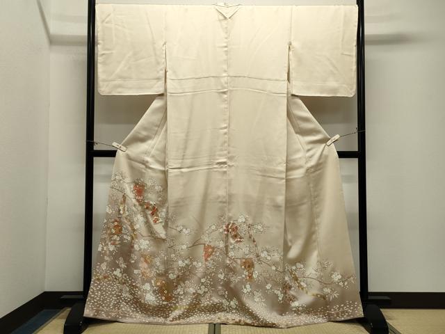 平和屋着物●豪華色留袖 駒刺繍 誰が袖 金彩 正絹 逸品 CABM5218gh