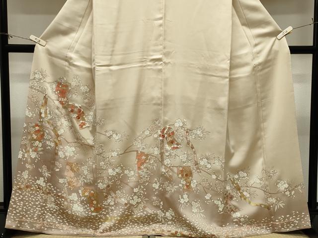 平和屋着物●豪華色留袖 駒刺繍 誰が袖 金彩 正絹 逸品 CABM5218gh