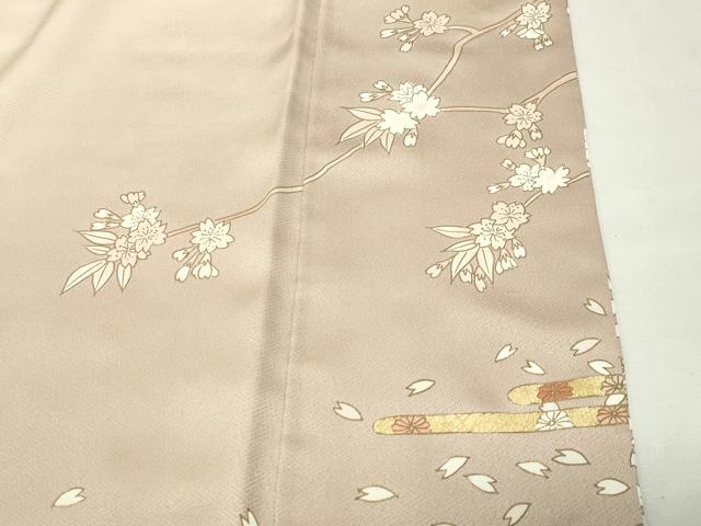 平和屋着物●豪華色留袖 駒刺繍 誰が袖 金彩 正絹 逸品 CABM5218gh