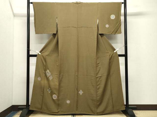 平和屋着物●訪問着 正倉院花唐草文 金銀彩 正絹 逸品 CABM5219gh