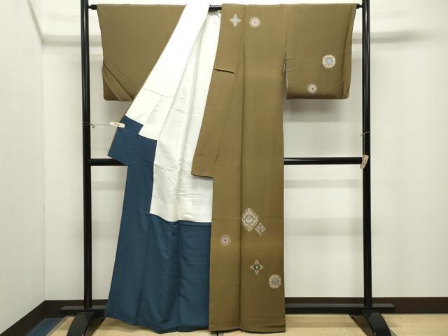 平和屋着物●訪問着 正倉院花唐草文 金銀彩 正絹 逸品 CABM5219gh