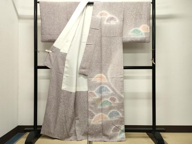 平和屋着物●訪問着 作家物 遠山風景文 暈し染め 金銀彩 正絹 逸品 CABM5237gh
